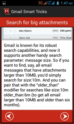 Gmail Smart Tricks screenshot 2
