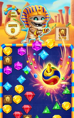 classic diamond puzzle pharaoh legend screenshot 3