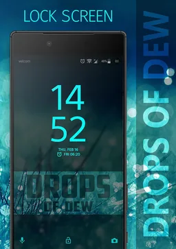 DROPS OF DEW Xperia Theme screenshot 2