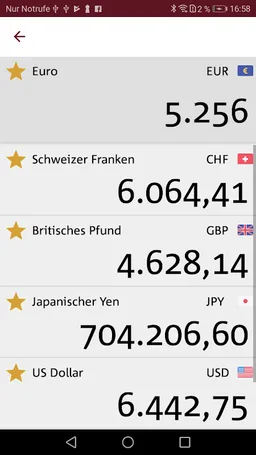 Währungsrechner "Reise + Geld" screenshot 3
