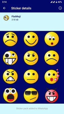 HD Emoji Stickers - WAStickerA screenshot 7