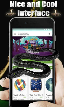 Snake on Screen Joke Scary Crawling screenshot 4