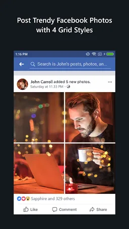 Grido for Facebook screenshot 2