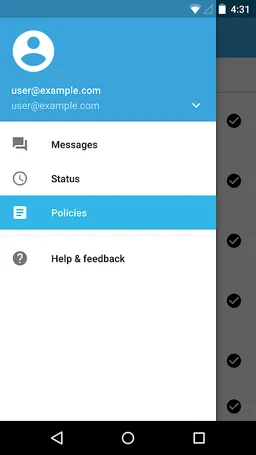 Google Apps Device Policy screenshot 2