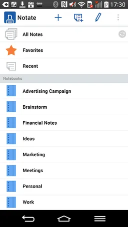 Notate for BlackBerry screenshot 2