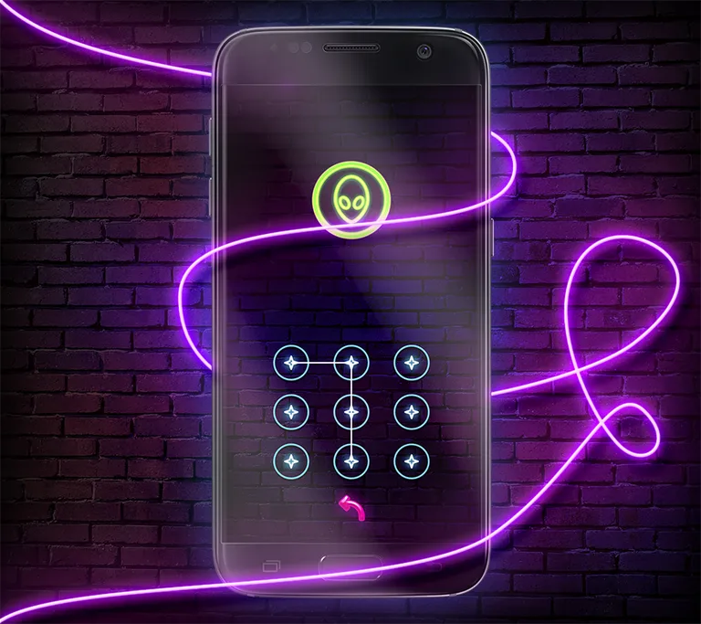 Neon Lights Shining Launcher screenshot 1