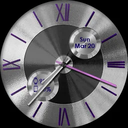 Brushed Silver HD Watch Face screenshot 3