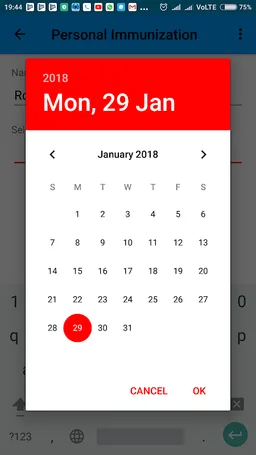 Immunization screenshot 2