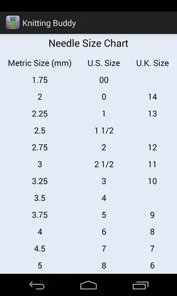 Knitting and Crochet Buddy screenshot 6