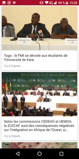 Togo actualité screenshot 1