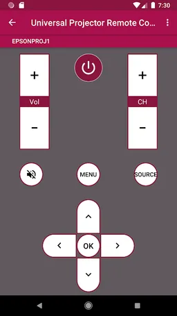 Universal Projector Remote Con screenshot 7