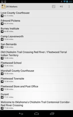 Oklahoma Historical Markers screenshot 1