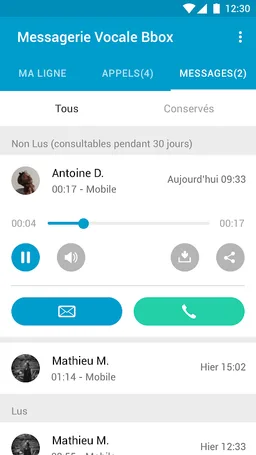 Messagerie Vocale Bbox screenshot 4