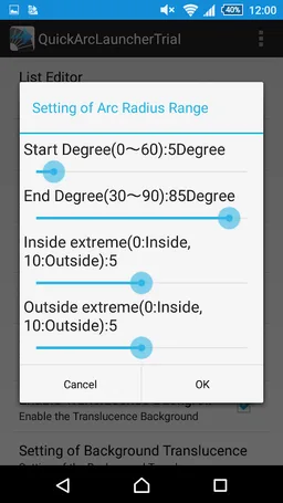 [TRIAL] Quick Arc Launcher screenshot 3