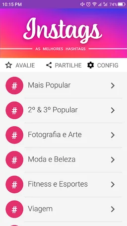 Instags - As Melhores Hashtags screenshot 5