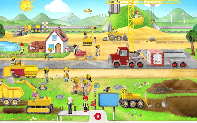 Tiny Builders: Crane, Digger, Bulldozer for Kids screenshot 1
