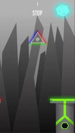 RGB triangle jump endless runner super game screenshot 3