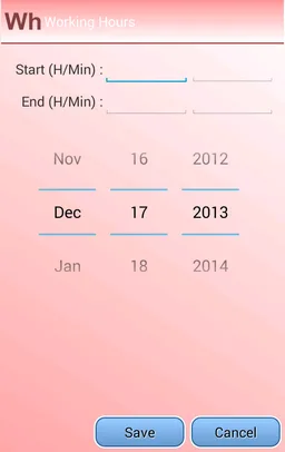 Working Hours screenshot 3