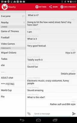 FireChat screenshot 5