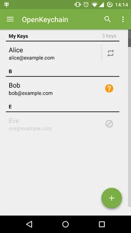OpenKeychain: Easy PGP screenshot 2
