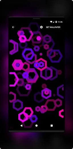 Hex AMOLED Neon Live Wallpaper 2021 screenshot 1