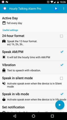 Hourly Reminder Pro (Talking) screenshot 12