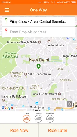 Wiwigo - Oneway Cab Rental screenshot 2