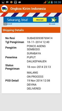 Ongkos Kirim Indonesia screenshot 5