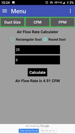 Duct Calculator screenshot 3