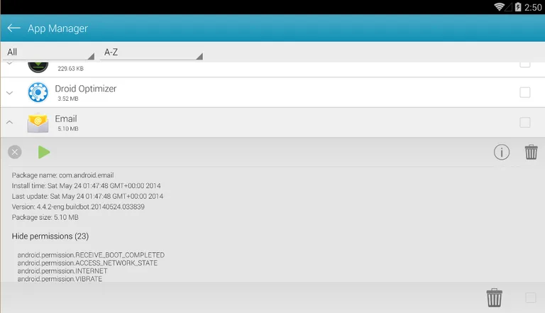 Droid Optimizer screenshot 2