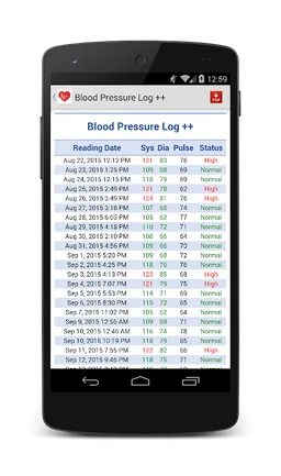 Blood Pressure Log screenshot 6