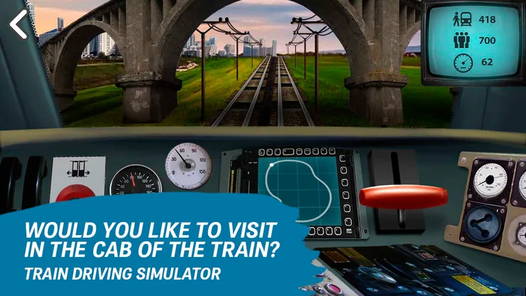 Train driving simulator screenshot 1