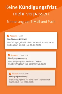 aboalarm - einfach kündigen. screenshot 5