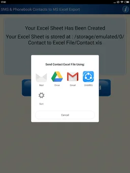 Save Phonebook & SMS to Excel screenshot 11