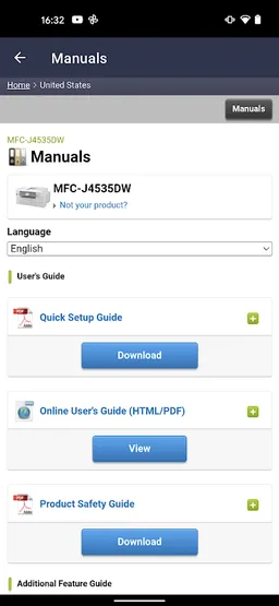 Brother SupportCenter screenshot 4