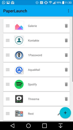PaperLaunch: Side launcher screenshot 3