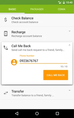 Ethio Telecom App screenshot 1