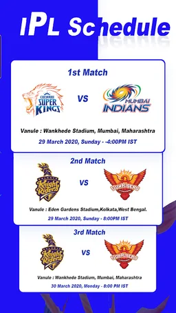 IPL LIVE SCORE 2020 screenshot 4