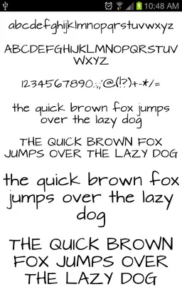 Fonts Hand Message Maker screenshot 1