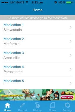 My Medication Diary screenshot 1