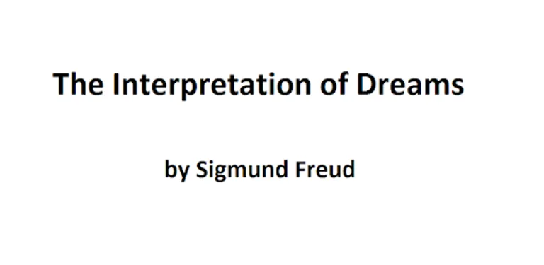 Interpretation of Dreams Freud cover image