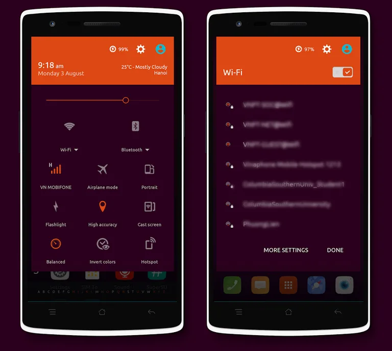 CM12.x/CM13 Ubuntu Dark Theme screenshot 3