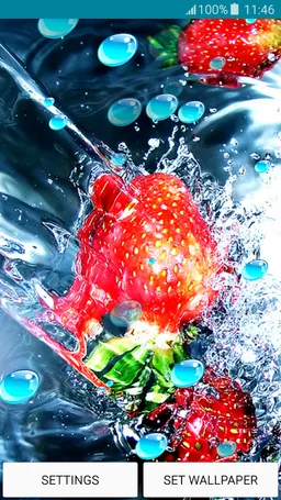 Live Wallpapers – Strawberry screenshot 2
