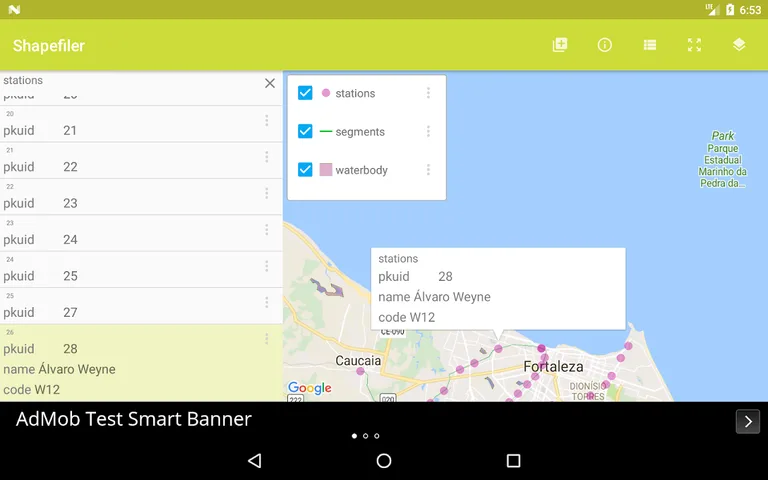 Shapefiler screenshot 2