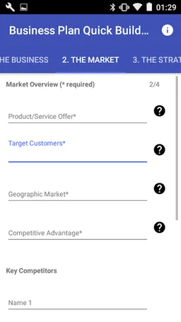 Business Plan Quick Builder screenshot 3