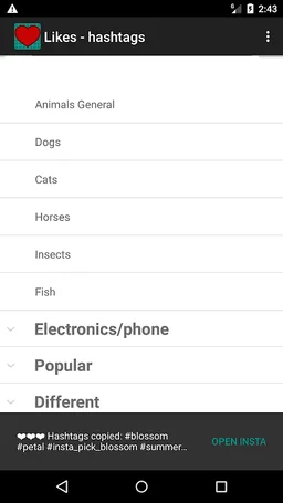 Likes hash screenshot 1