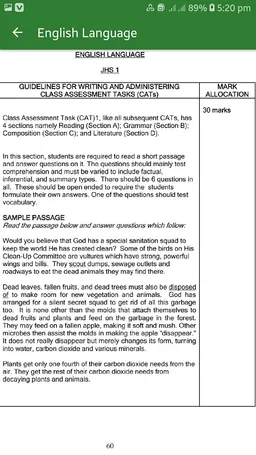 GES School Based Assignment JHS Ghana screenshot 6