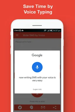 Write SMS by Voice Keyboard : Audio to Text Typing screenshot 5