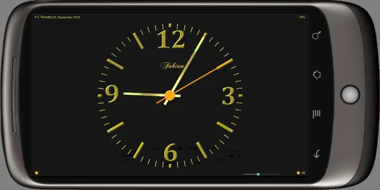 Nice Night Clock with Alarm screenshot 1