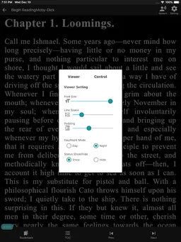 eView - Reader for ePub, html, txt, etc screenshot 6